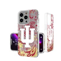 Indiana Hoosiers iPhone Glitter Paisley Design Case