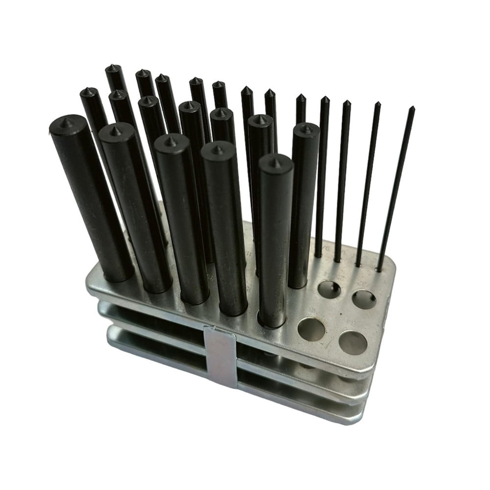 28 Pc 3/32'' To 17/32'' Transfer Punch Set Steel Machinist Thread Tool Kit