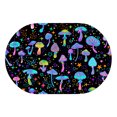 Super Absorbent Diatomaceous Earth Bath Mat Magic Mushrooms And Stars