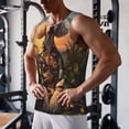 thumbnail image 5 of Pofeuu Flower Field Poodle Print Men's Workout Tank Tops Sleeveless Muscle Gym Shirt Quick Dry-4X-Large, 5 of 7