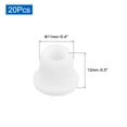 thumbnail image 2 of Uxcell 20Pcs Silicone Plugs 0.43" Salt Shakers Hollow Stopper Sealing Plug White, 2 of 5