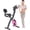 Pink + Metal, variant on Folding Exercise Bike, Fitness Upright and Recumbent X-Bike with 16-Level Adjustable Resistance, Arm Bands and Backrest   WL RR