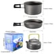 thumbnail image 3 of Wosthever Kit de utensilios de cocina para acampar Cuencos de cocina Olla Espátula Vajilla con mango plegable Senderismo al aire libre Pesca Kits de desorden para acampar Negro, 3 of 6