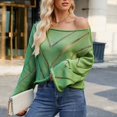 thumbnail image 6 of Women's Sweaters Lightweight Fashion Winter Casual Hollow Loose Round Neck Long Sleeve Pullover Sweater, 6 of 7