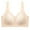 #077-Beige, variant on Censtreet Women's Front Closure Bras Posture Full Coverage Plus Size Underwire Unlined Back Support Plunge Seamless Bra