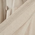 thumbnail image 2 of Linen Button Farmhouse Valance Curtians 52"W x 18"L Dark Linen - Linen Valances For Windows - Kitchen Curtains Valances - Bathroom Curtain, 2 of 5