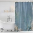 thumbnail image 6 of Gray Blue Mottled Bathroom Shower Curtains with 12 Hooks Polyester Waterproof Shower Curtain for Stalls and Bathtubs Modern Abstract Retro Oil Painting Decorative Bathroom Curtain 36x78 Inches, 6 of 7