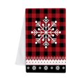 thumbnail image 1 of Toallas de cocina y paños de cocina navideños Nayueo, toallas de cocina con diseño de árbol de Navidad, muñeco de nieve, gnomo, camión a cuadros rojos, toallas de mano para el té de las fiestas,, 1 of 8