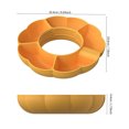 thumbnail image 2 of LCXmlly Assiette à Collation 5 Compartiments Bol à Collation de Qualité Alimentaire Lisse, Sans Odeur, Anneau à Collation Réutilisable avec Plateau à Collation 5 Compartiments, 2 of 8
