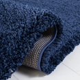 thumbnail image 6 of Milan Shag Collection Runner Rug - 2' x 18', Navy Solid, Non-Shedding, Plush Thick Pile, Easy to Clean, Perfect for Hallway, Foyer, Bedroom, 6 of 18