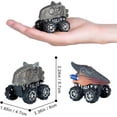 thumbnail image 4 of 2026 8 Pack Dinosaur Toy Pull Back Cars Dino Monster Trucks Set, 4 of 5