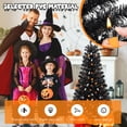 thumbnail image 4 of Gymax 4.5 FT Pre-Lit Artificial Halloween Christmas Tree w/ 6 Lighting Modes, 4 of 10