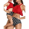 thumbnail image 4 of Aunavey Summer Cute Women Baby Girls Bikini Set Family Matching Swimwear Mommy and Me Swimsuit, 4 of 4