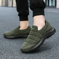 thumbnail image 2 of Low Top Quilted Slip on Loafers for Men Comfort Soft Sole Lightweight Casual Winter Walking Shoes, 2 of 6