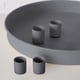 thumbnail image 5 of Adornos navideños, adornos navideños, regalos navideños, bandeja magnética para velas cónicas, vela redonda de metal de 23 cm con 4 soportes magnéticos, bandeja decorativa, soporte festivo para velas, 5 of 9