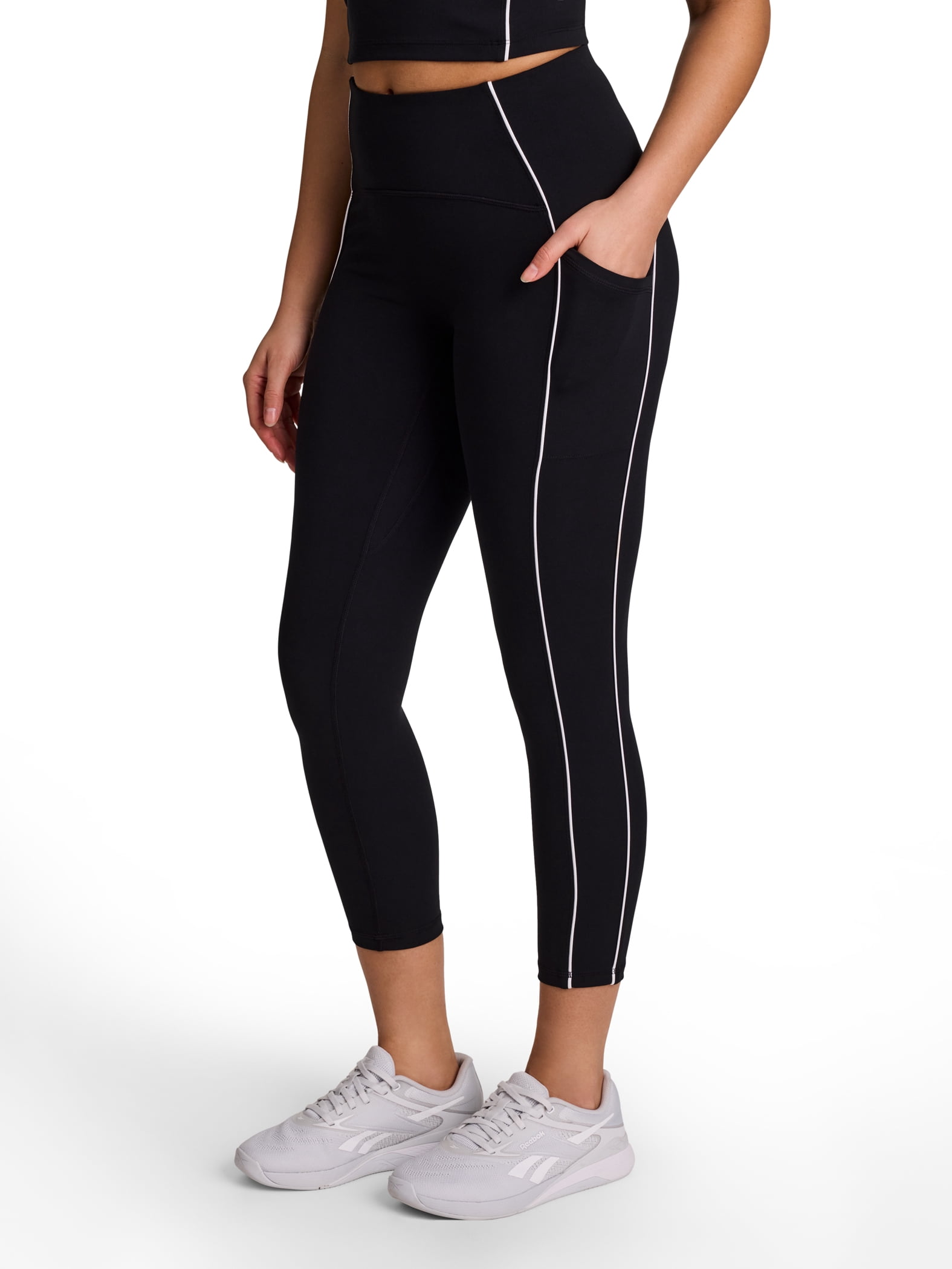 Reebok Women's and Women's Plus Team Player High Rise Capri Legging, Sizes XS-4X
