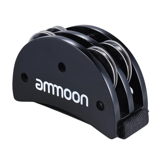 Elliptical Cajon Box Drum Accessory Foot Jingle Tambourine for Hand Percussion Instruments Burlywood