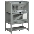 thumbnail image 3 of Large Hamster Cages and Habitats Wooden Small Animal Cage w/ Storage Shelf, 3 of 11