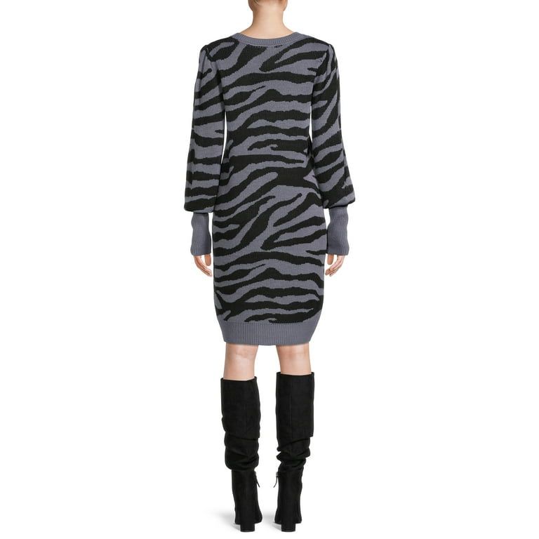 Time and Tru Women s Sweater Dress Walmart