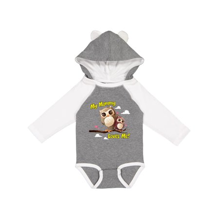 

Inktastic My Mommy Loves Me Owl Gift Baby Boy or Baby Girl Long Sleeve Bodysuit