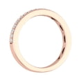 thumbnail image 2 of 1/4 Carat Round Diamond Wedding Band Ring in 14K Rose Gold (Ring Size 8.75) (I1-I2 Clarity), 2 of 5