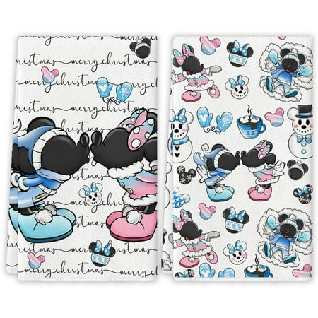 

Christmas Kitchen Towels Christmas Cartoon Mouse Dish Towels New Year Winter Xmas Kitchen Decor Christmas Decorations for Home Party C43
