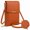 Brown, variant on Women's Touch Screen Mobile Phone Messenger bag, touchscreen phone crossbody bag with Shoulder Strap
