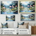 thumbnail image 4 of Designart "Lotus Pond China Art painting III" China Art Floater Framed Canvas Print, 4 of 7