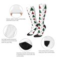 thumbnail image 3 of Honeii Buffalo Plaid Christmas Trees Print Long Socks,Novelty Design Socks Gift for Men and Women,Crew Socks,Calf Socks, 3 of 6