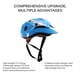 thumbnail image 3 of Advancent Casco para niños Hueco Ajustable Duradero Protector de cabeza para niños con almohadilla interior desmontable Ciclismo No. 4 Advancent OD010026-04, 3 of 6