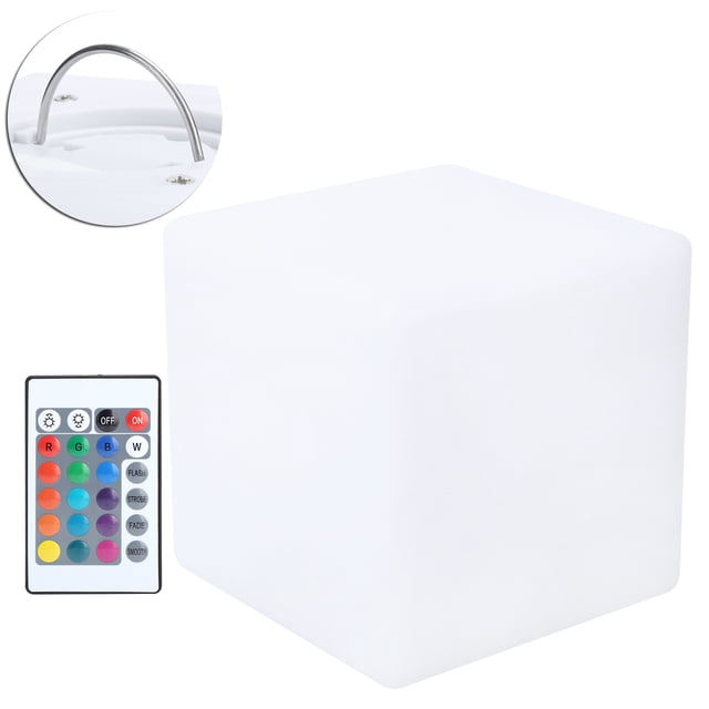 LED RGBW Cubes Light Waterproof USB 16 Colors Changing Desk Lamp for Bar KTV 10x10x10cm