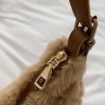 thumbnail image 3 of Bolso de hombro a la moda, bolso de mano de felpa con rombos, elegante bolso para axilas para mujer caqui Sywqhk Para Estrenar, 3 of 5