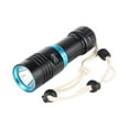 thumbnail image 2 of Soidarity Linterna de buceo Lámpara subacuática recargable a prueba de agua Lámpara de linterna para deportes al aire libre Camping Senderismo Estufas de camping Anillo Azul Negro Soidarity OD029552-01, 2 of 6