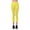 Yellow, variant on Women's Seamless Nylon Workout Active Solid Plain Capri One Size Leggings (Yellow)