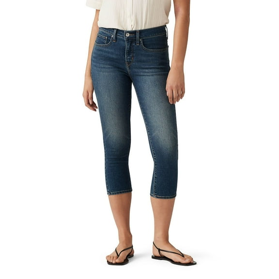 Women's Levi's® 311 Shaping Capris Color: Zealous Blue Size: 31(US 12)M