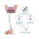 thumbnail image 3 of 1pc Glitter Alphabet Badge Reel Retractable Id Badge Holder For Teachers, Students, Doctors, Nurses, Office Gifts, 3 of 5
