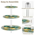 thumbnail image 4 of Wobogo Emerald Butterfly 3 Tier Acrylic Cake Stand with Clear Round Hold for Wedding Holiday Birthday Baby Shower Tea Party, 4 of 8