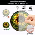 thumbnail image 3 of AatoeaX Vibrant Sunflower Window Decor: Stained - Glass Effect, Transparent Acrylic, Hanging Art Panel for Home, Sunny - Themed Spaces & Wall Accents, 3 of 7