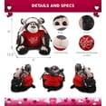 thumbnail image 2 of DolliBu I LOVE YOU Black Bear Plush with Clothes - Cute Stuffed Animal with Red Shirt For Valentine, Anniversary, Romantic Date, Boyfriend, or Girlfriend Gift - 12.5 Inch, 2 of 6