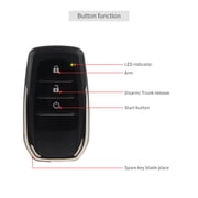 EASYGUARD EC009-T2 PKE Car Alarm System with Proximity Lock Unlock Remote Starter Push Button Start Vibration Alarm keyless Start Universal