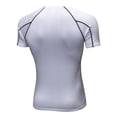 thumbnail image 2 of T-Shirt for Men Gradient Short Sleeve Shirts Summer Casual Street Fashion Tees Slim Fit Crewneck Tees Tops, 2 of 5