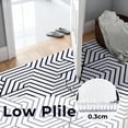 thumbnail image 4 of Washable Area Rug for Living Room, 5'x7' Geometric Style Non-Slip indoor Rug, Soft Low Pile & Stain Resistant Carpet for Bedroom, Dining Room, Kitchen, Entryway, Nursery, 4 of 8
