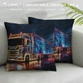 thumbnail image 3 of Orinice Lights Hologram Graphic Decorative Cushion Throw Pillow Cover for Home Couch Living Room Bed Sofa - Short Plush Year-Round Suitable Printed on Both Sides 1PC 24x24in, 3 of 5