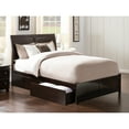 thumbnail image 4 of AFI Portland King Wood Platform Bed with Footboard and Storage Drawers, Espresso, 4 of 7