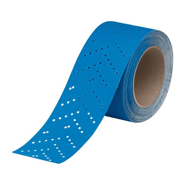 3M Hookit Blue Abrasive Sheet Roll 321U, 36193, 240, 2.75 in x 13 yd, Multi-hole