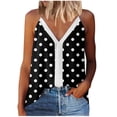 thumbnail image 1 of Camiseta sin mangas estampada a la moda para mujer, blusa con tirantes, Tops informales con cuello en V Pompotops  lopia988335, 1 of 1