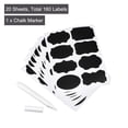 thumbnail image 3 of Unique Bargains Chalkboard Labels Blackboard Stickers 50x35mm Reusable with Chalk Marker Count 160, 3 of 5