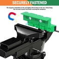thumbnail image 5 of TMWEFUSC 2 Pair 4.61" Magnetic Plastic Vise Jaw Pad Protective Cover 1 Multi Groove Jaw Pad Set and 1 Standard Waffle Surface Set for Clamp Drill Press Miller, 5 of 9