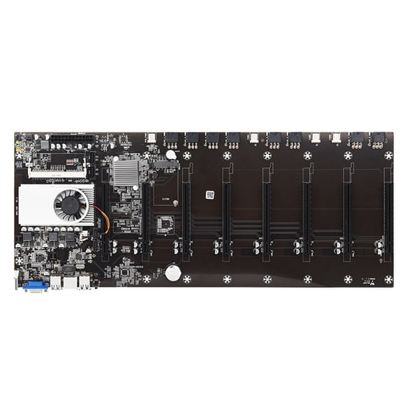 Leutsin TC-37 Cryptocurrency Mining Machine Motherboard+CPU Set 8 Graphics-Card Plug