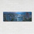 thumbnail image 3 of Luxe Metal Art 'Miami Citiscape' by Luxe Portfolio, Metal Wall Art, 48"x16", 3 of 9